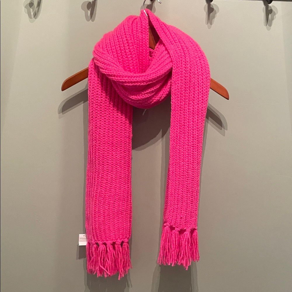 American Eagle Outfitters Bright Pink Knit‎ Scarf